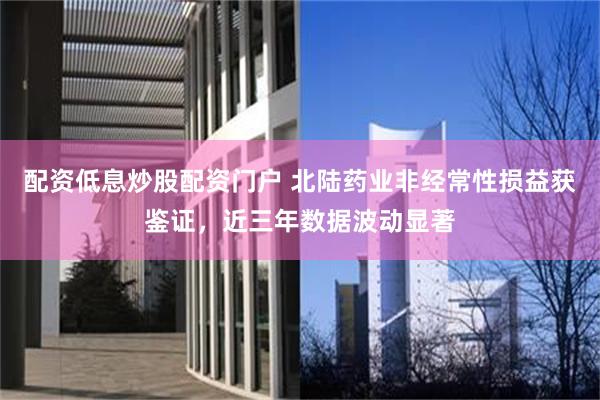 配资低息炒股配资门户 北陆药业非经常性损益获鉴证，近三年数据波动显著